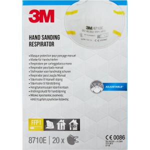 3M 8710E Atemschutzmaske für Handschleifen, FFP1, 20 Stück