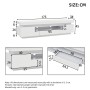 okwish TV Schrank mit LED Hochglanz Schublade Lowboard Wohnzimmer 75 Zoll 175x38x45cm Weiß_5