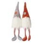 Boltze Home Kantenhocker Miley, 2er-Set, grau und orange, Weihnachtsdeko.