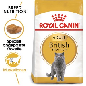 Royal Canin British Shorthair Katzenfutter Trocken, 2kg Packung für Britisch Kurzhaar Katzen.