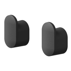 Tiger Carv Handtuchhaken Klein Schwarz 2 Stück