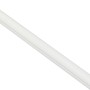 Weißer D-Line Kabelkanal, 20x10 mm, 2 m Länge. Halbrund, zur dezenten Kabelverlegung.