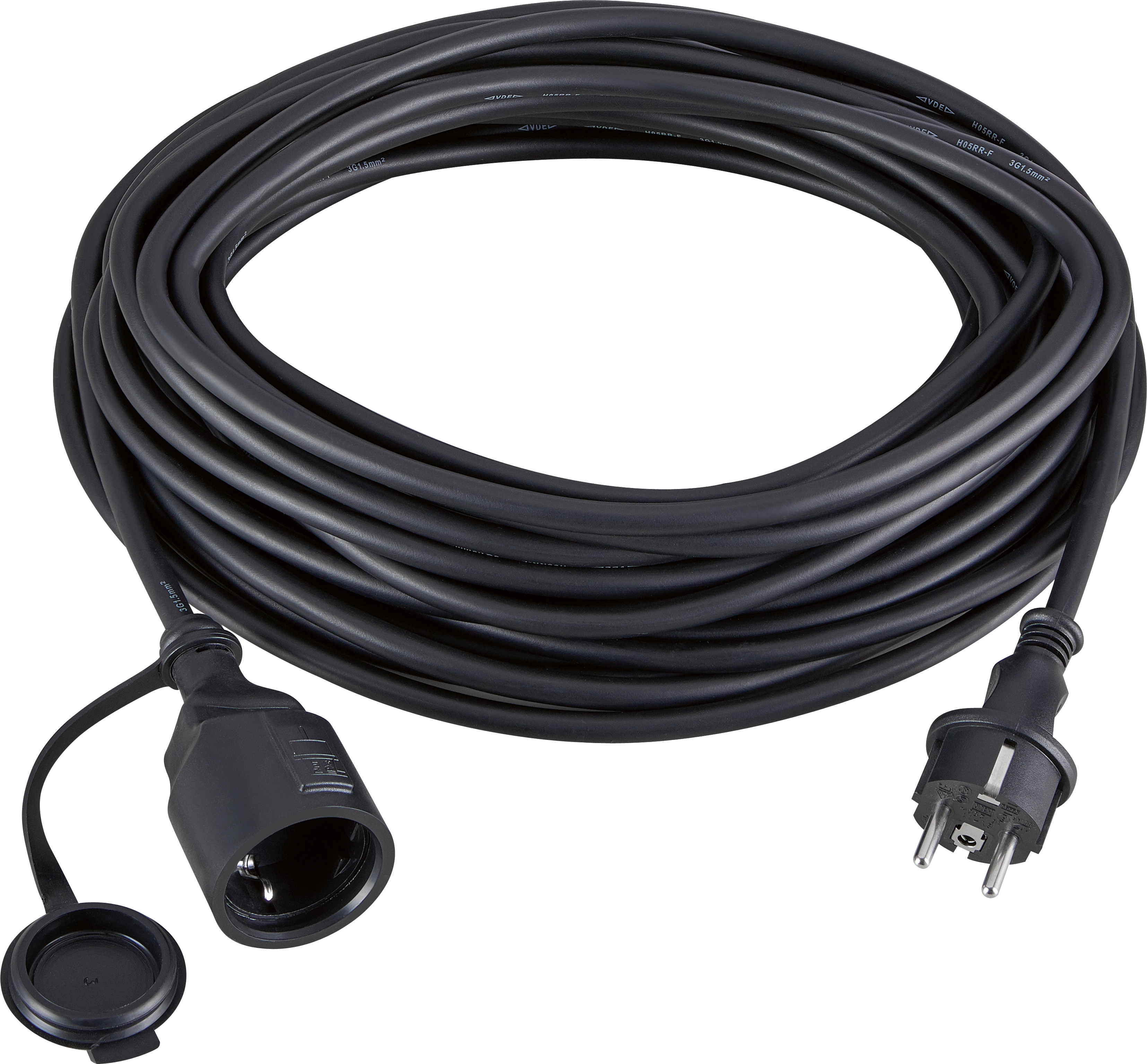 Verlängerungskabel 15 m Schwarz H05RRF3G1.5 kaufen bei OBI