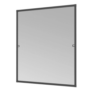 Windhager Insect-Stop Plus Rahmen Fenster 130 x 150 cm Anthrazit