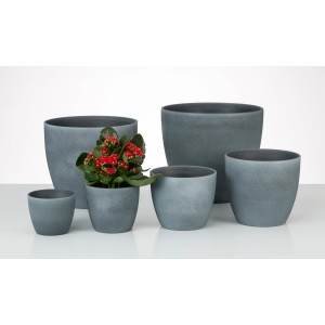 Scheurich Übertopf 920 Dark Stone, verschiedene Größen. Keramik Übertöpfe für den Innenbereich.