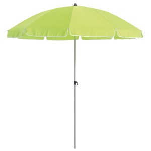 Balkonschirm Toluca Ø 200 cm Hellgrün mit Push-Up-Funktion