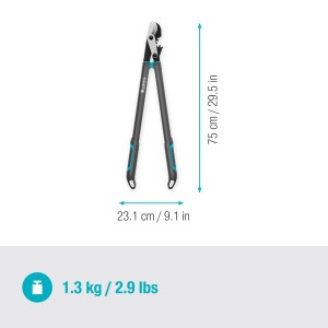 Gardena Astschere EnergyCut Pro L, Bypass-Schneidprinzip für frisches Holz, Gartenschere mit langem Hebel