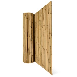 Sol Royal Bambus Sichtschutzzaun, 160x250cm, gerollt und aufgestellt.