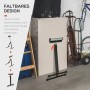 HOMCOM Rollenbock schwarz, höhenverstellbar, mit Rolle, in Werkstatt. Faltbares Design für einfache Lagerung.
