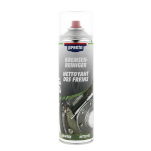 Presto Bremsenreiniger-Spray 500ml zur Reinigung von Bremsen und Motoren.