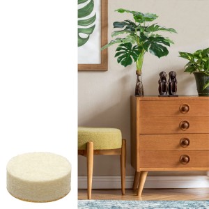 Wagner Softfilz-Pads-Set EH1216 Ø 15 mm x 6 mm Creme 16-tlg.