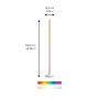 Smarte WiZ LED-Stehleuchte Pole mit Farbwechsel, 150cm hoch.