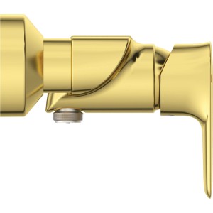 Ideal Standard Connect Air Brausearmatur Aufputz in gebürstetem Gold.