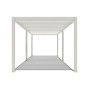 Weide E-Deluxe | elektrische Pergola mit LED | Voll Aluminium | 3 x 6 M | motorisiertes Lamellendach weiß_8