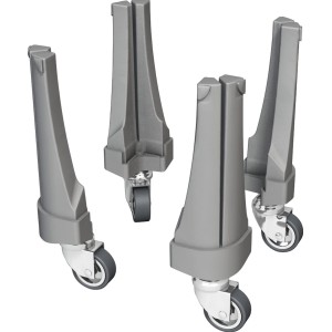 Eurobox-System Einsteckrollen Profi, 4er-Set für Aufbewahrungsboxen.