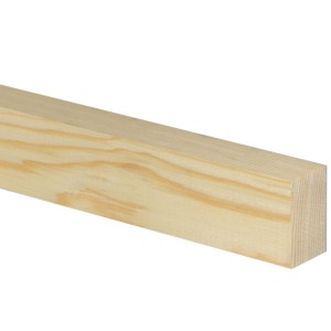 Fichte Flachleiste, 40x23x1000 mm, helle Holzstruktur für Bastelarbeiten.