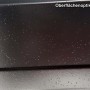 Detailaufnahme der Oberflächenstruktur des anthrazitfarbenen Sojag Messina Pavillons.