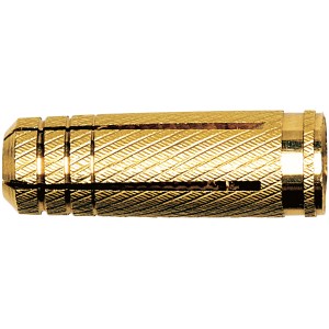 Messingdübel Fischer MS 6 x 22 K, geeignet für Beton und Vollziegel.