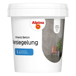 Alpina Versiegelung Mineral Beton 2K, 550ml, transparent. Schutz für Oberflächen im Innen- und Außenbereich.