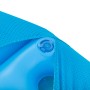 Detailaufnahme: Blaue Bestway Luftmatratze Blissfull Drifter mit Textilbezug und Ventil.