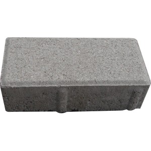 Grauer Premac Pflasterstein Klasiko, 20x10x6 cm, ideal für Wege und Einfahrten.