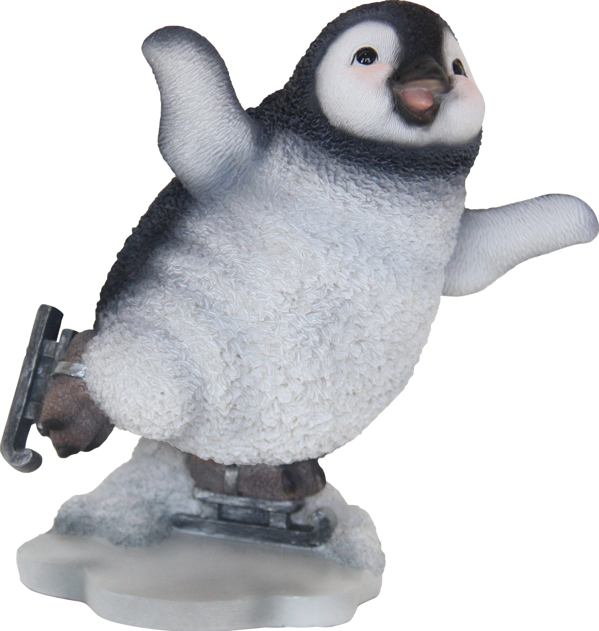 Deko-Figur Lustiger Pinguin mit Schlittschuhen 15 cm kaufen bei OBI