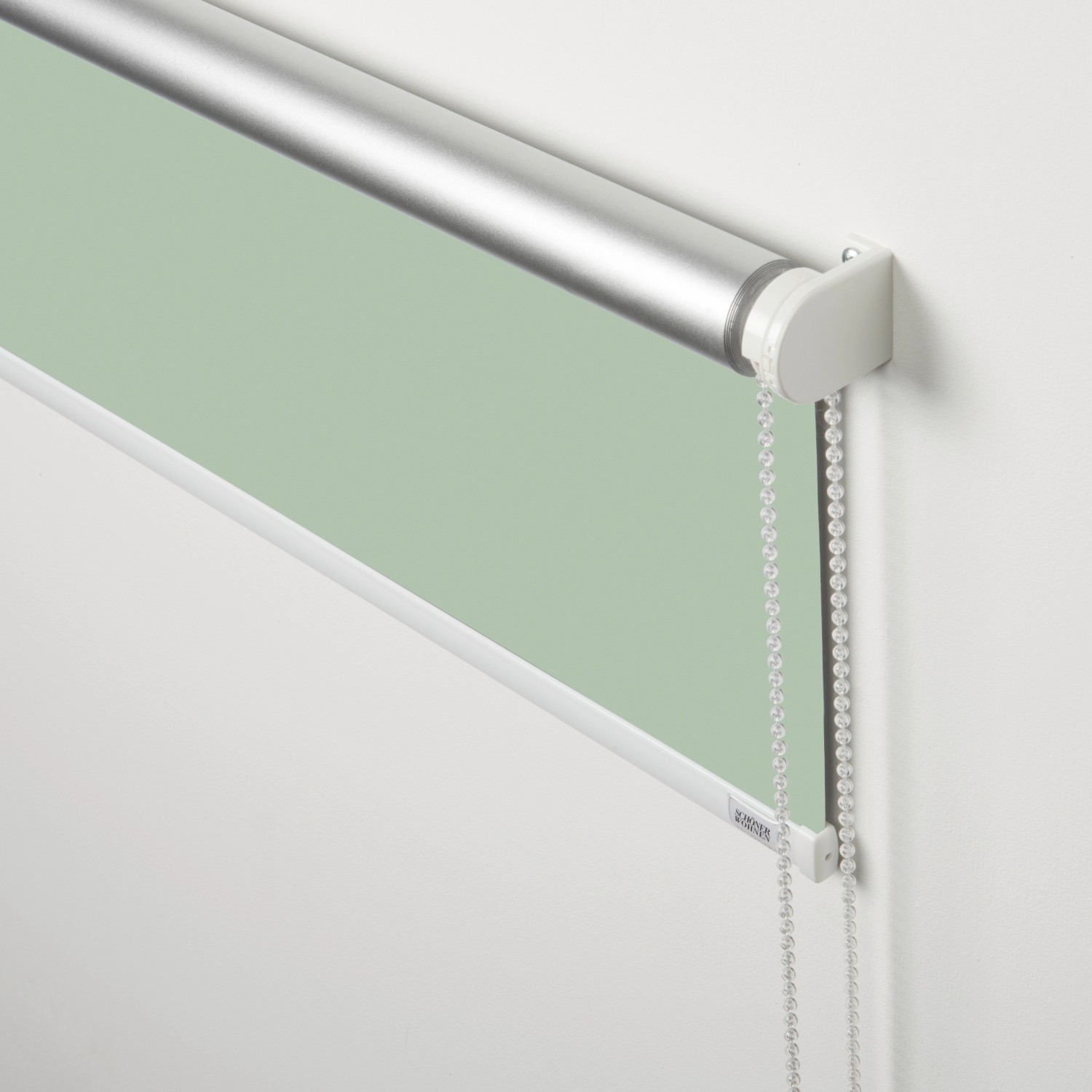 Schöner Wohnen Thermo-Rollo Martha, 45x150 cm, Grün. Lichtundurchlässiges Rollo mit Kettenzug.