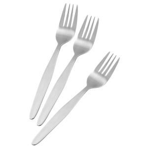 Nirosta Menügabel Arlberg, 3er-Set, 19 cm, Edelstahl, spülmaschinengeeignet.