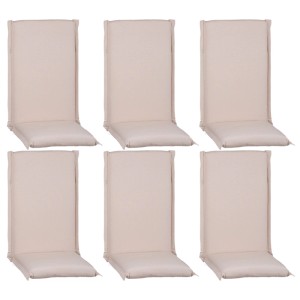 Beo Hochlehner-Sitzkissen P203 Aurich Klassisches Design Beige 6er-Set