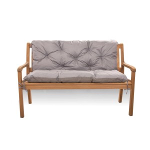 Graues Setgarden Bankkissen Double Outdoor für 3-Sitzer Gartenbank, 180x60x50cm.