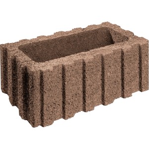 Brauner Premac Rasterflor Pflanzstein (60x40x25 cm) aus Beton für Garten- und Hanggestaltung.