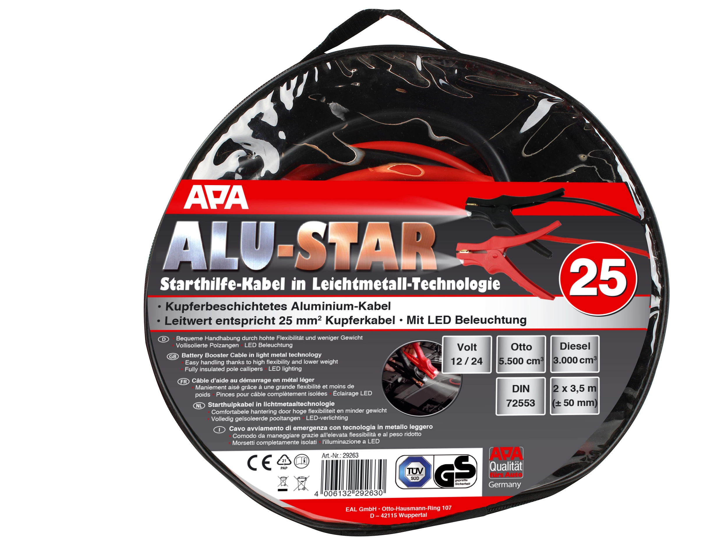 Apa Starthilfekabel Alu-Star mit LED-Zangen kaufen bei OBI