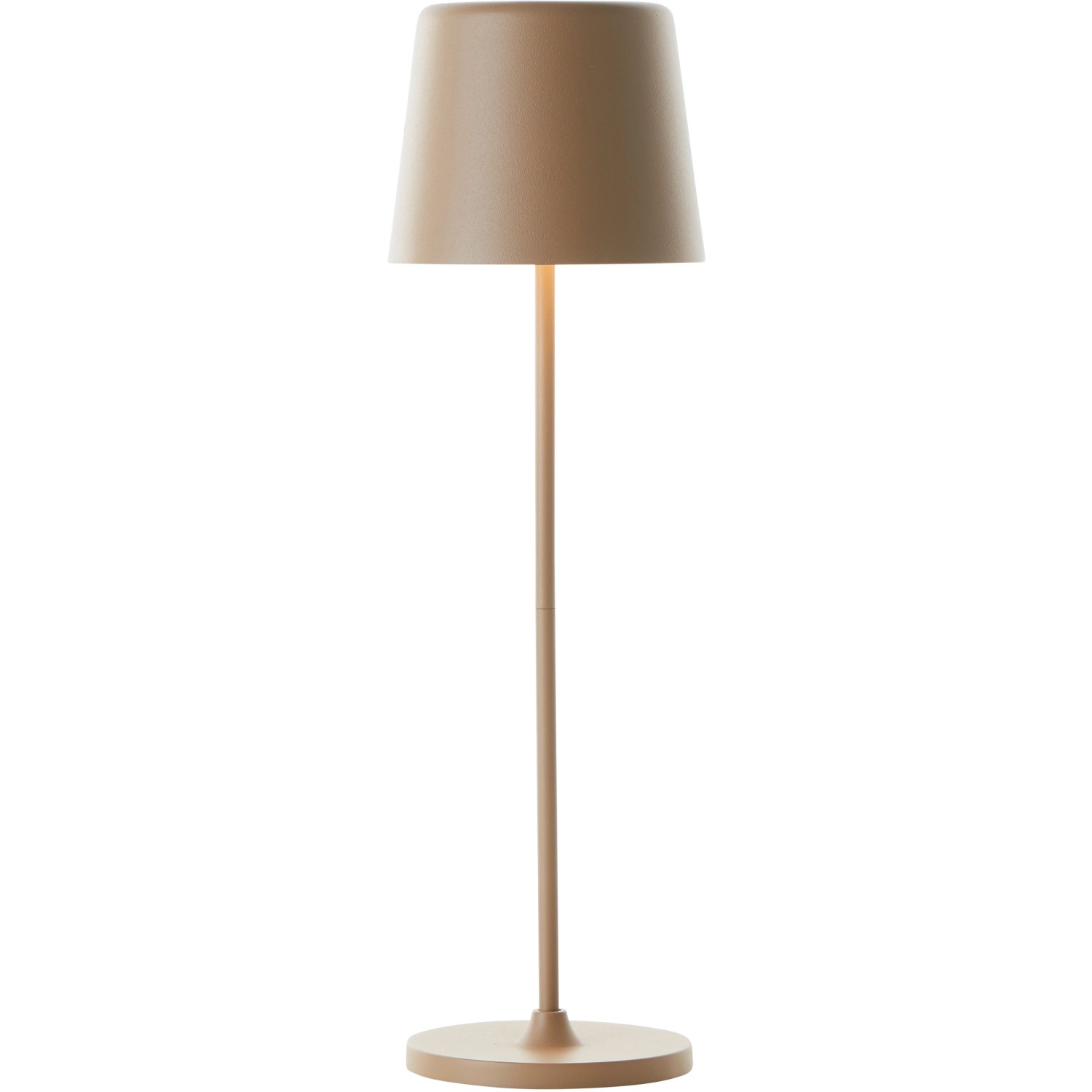 Brilliant LED-Tischleuchte Kaami, 37 cm, Cappuccino Matt, für den Außenbereich.