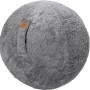Sitting Ball Hocker Fluffy, 150 l, mittelgrau. Gemütlicher Sitzsack für Wohnzimmer und mehr.