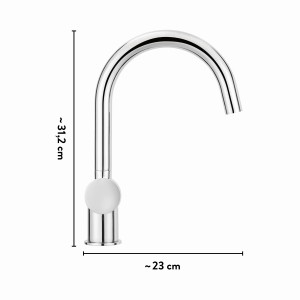 Chromfarbene baliv Niederdruck Küchenarmatur KI-5150 N für Boiler/Untertischgeräte.