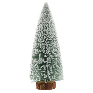 Stehender Deko Tannenbaum mit Schnee, 22 cm, für weihnachtliche Dekoration.