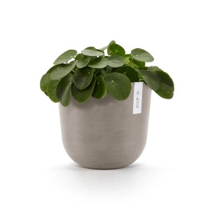 Ecopots Pflanztopf Oslo Braungrau 25 cm x 21,8 cm