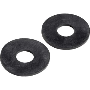 2er-Set schwarze Dichtmanschetten, Ø 58 mm, für Spülrohrdichtungen.
