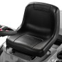 Detailaufnahme: Schwarzer Sitz des Texas Benzin-Rasentraktor Premium TTC102H.