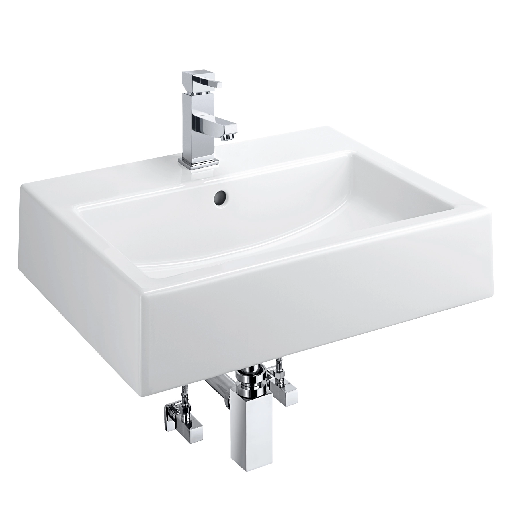 OBI Waschbecken KomplettSet "Square" 60 cm kaufen bei OBI