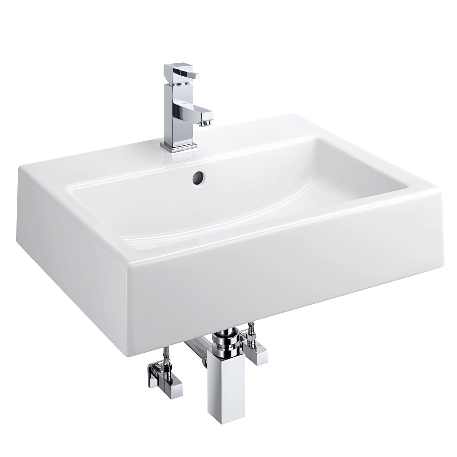 OBI Waschbecken KomplettSet "Square" 60 cm kaufen bei OBI