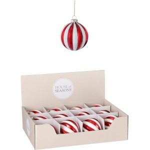 Kugel Glas Rot Ø 8 cm