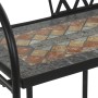 Siena Garden Regal Prato, 63x29x142cm, schwarz, mit Mosaik-Optik. Ideal für Gartenmöbel und Pflanzen.