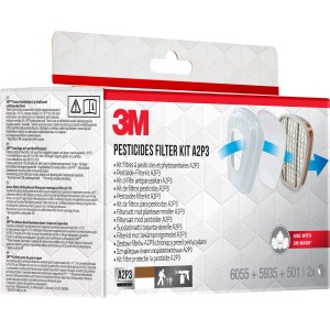 3M Pestizid-Filterkit A2P3 für Atemschutzmasken, zum Schutz bei der Arbeit mit Pestiziden.