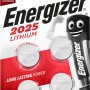 Energizer CR 2025 Lithium Knopfzellen, 4er-Pack. Batterie für elektronische Geräte.