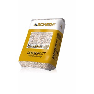 Sack Marmorsplitt Gold-Ocker, 8-12 mm, 25 kg. Zierkies für Garten- und Landschaftsbau.