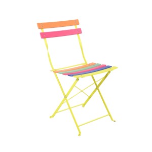 2er Set Garden Pleasure Klappstühle Tivio, hellgrün mit bunten Akzenten. Gartenstuhl klappbar.