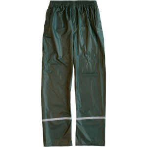 Scheibler Basic Regenhose in Oliv Gr. XXL: Wasserdichte Arbeitskleidung mit Reflektoren.