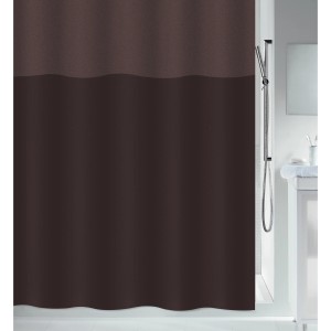 Brauner Spirella Duschvorhang Urbanko, 120x200 cm, aus Polyester.