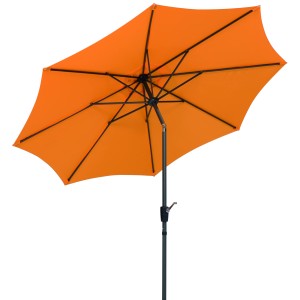 Schneider Marktschirm Harlem, Ø 270 cm, Mandarine. Sonnenschirm mit Knickfunktion.